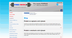 Desktop Screenshot of fitness-protein.sk